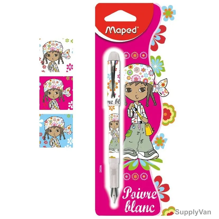 Maped Leelou Fountain Pen, MD-220206, Stainless Steel Nib, Multicolor