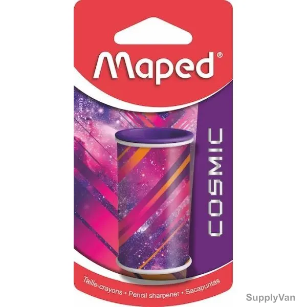 Maped Cosmic Teens Pencil Sharpener, MD-046012, 1 Hole, Purple