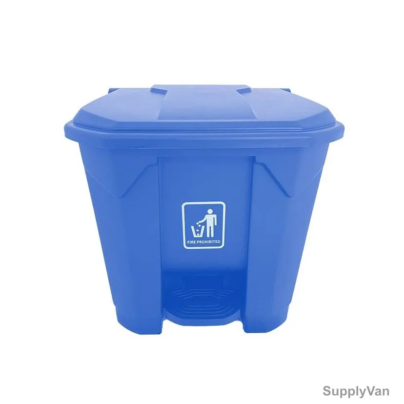 Akc Garbage Bin With Pedal, CHGC05B-30, Plastic, 30 Ltrs, Blue — image 1