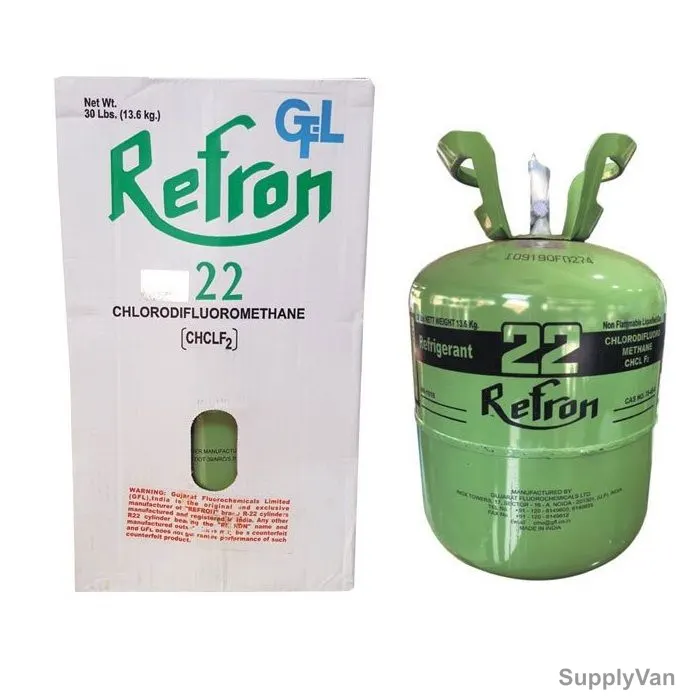 Refron Refrigerant Gas, R-22, HCFC, Pure Fluid, 13.6 Kg