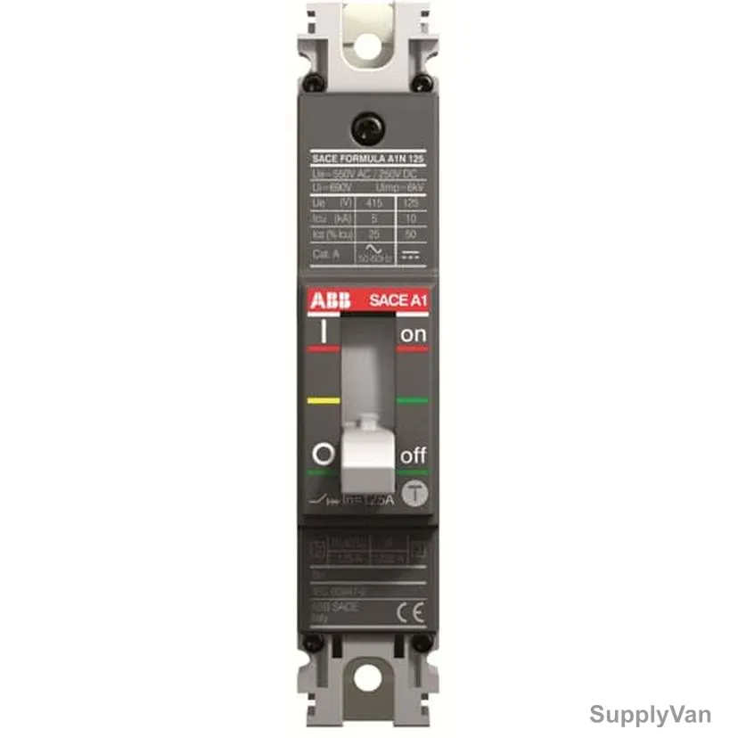 ABB Moulded Case Circuit Breaker, A1N-63A-SP, 1 Pole, 25kA, 63A — image 1