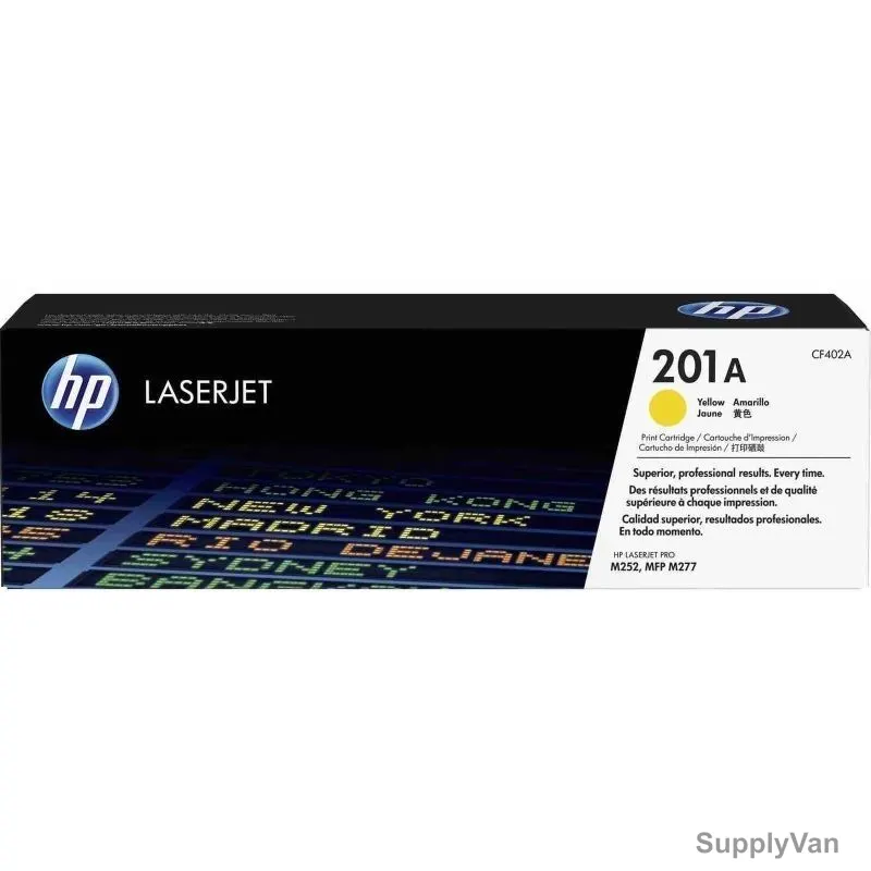 HP Original LaserJet Toner Cartridge, CF402A, 201A, Yellow — image 1