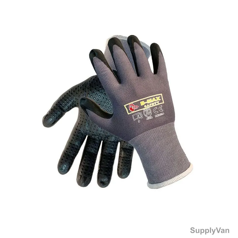 B-Max Cut Level E Nitrile Foam Coating Mechanical Gloves, BM2011-A, M, Black/Grey — image 1