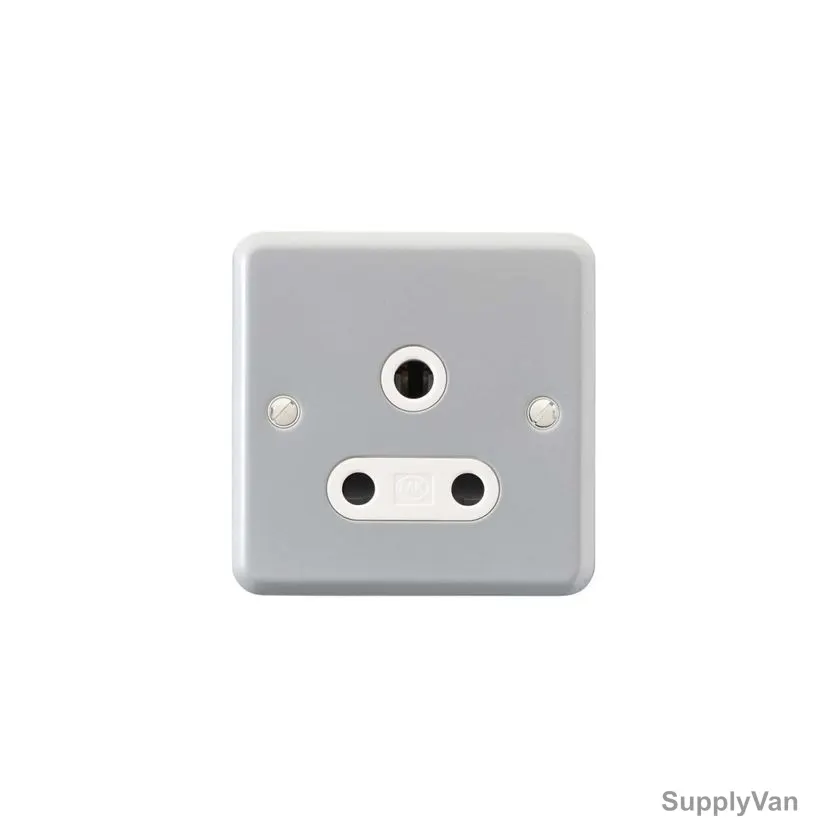 Mk Shuttered Unswitched Socket, K843ALM, Metalclad Plus, 15A, 1 Gang, Grey