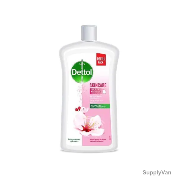 Dettol Anti-Bacterial Skincare Handwash, Rose and Sakura Blossom, 1 Ltr — image 1
