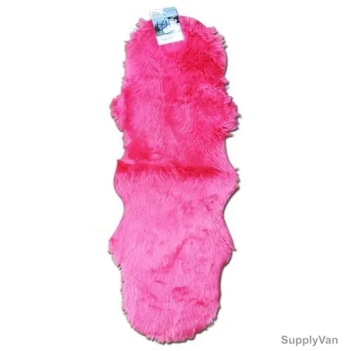Sword-Pro Sheepskin Floor Mat, SW-17, Light Pink