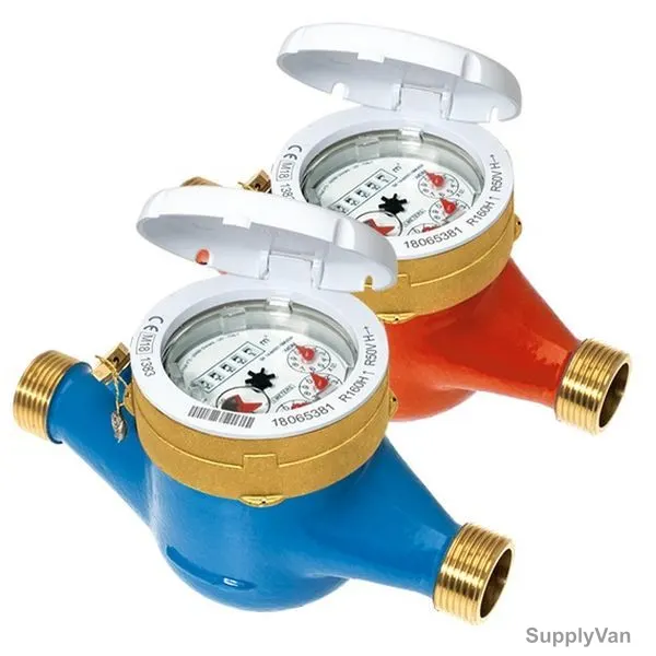 Bmeters Multi-Jet Analog Water Flow Meter, GMDM-I, Brass, DN50, 2 Inch BSP, 16 Bar