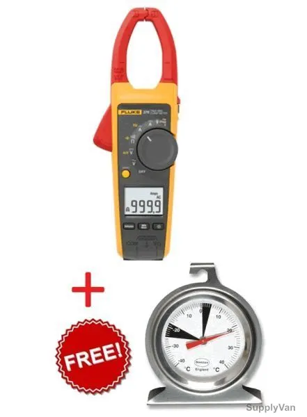 Fluke True RMS AC/DC Clamp Meter 376 Combo w/ Freezer Thermometer