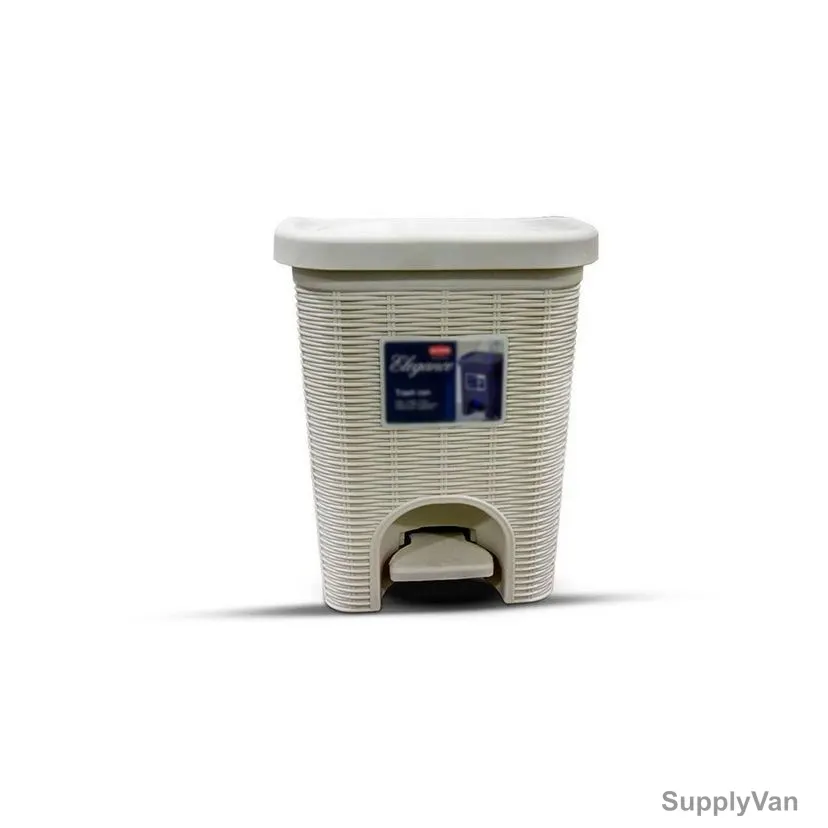 Akc Garbage Bin With Pedal, GC59, Plastic, 20 Ltrs, Beige — image 1