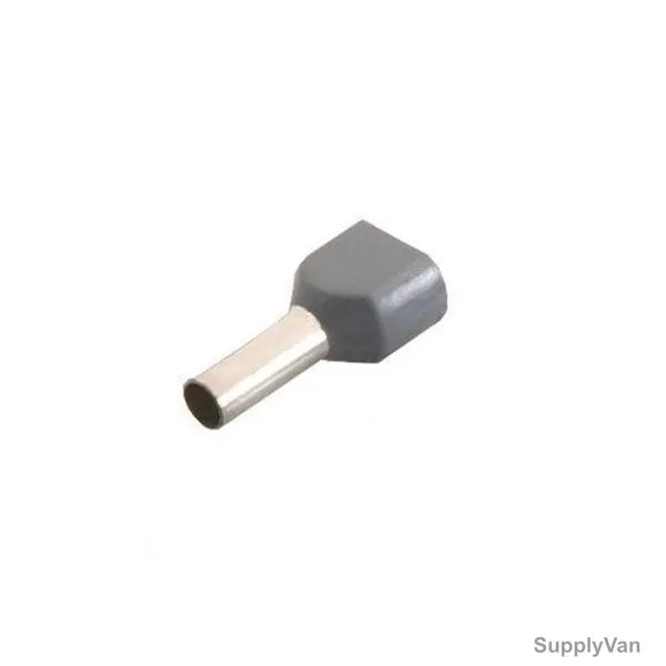 Twin Cord End Terminal, TB-207510, Nylon, 10MM, Grey, PK500