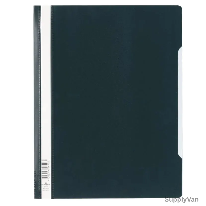 Durable File Folder, 257001, PVC, A4, Black, 50 Pcs/Box