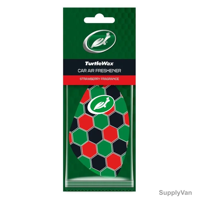 Turtlewax Cellulose Hanging Car Air Freshener, Strawberry, 2 Pcs/Pack