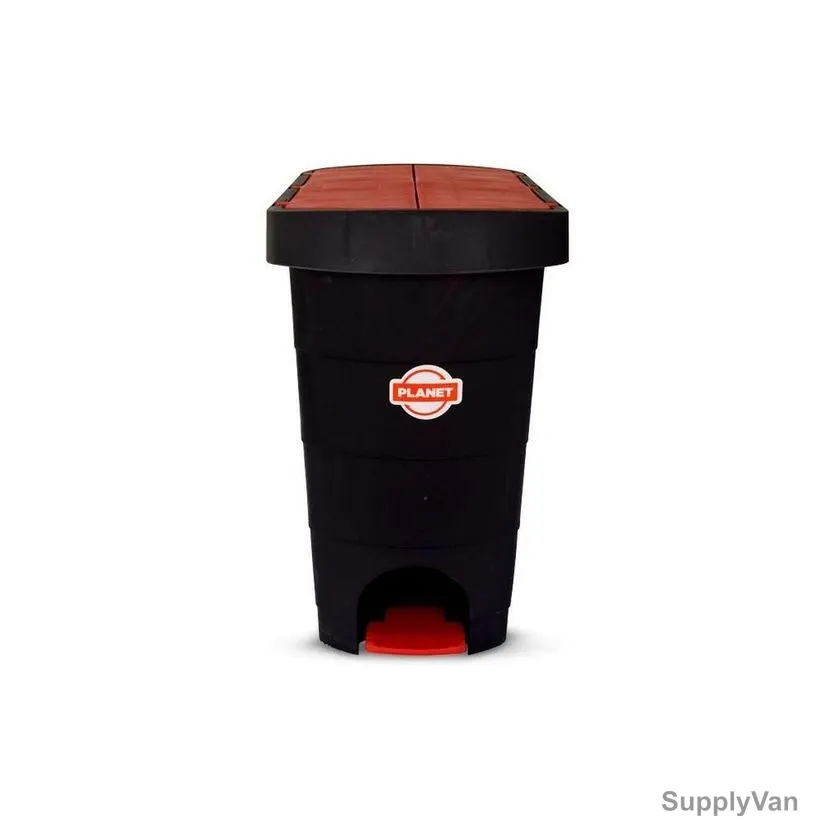 Akc Garbage Bin With Pedal, GC90K-20, Plastic, 20 Ltrs, Black — image 1