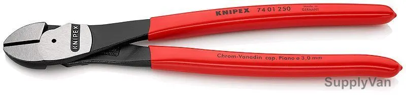 Knipex High Leverage Diagonal Cutter, 7401250, 10 Inch