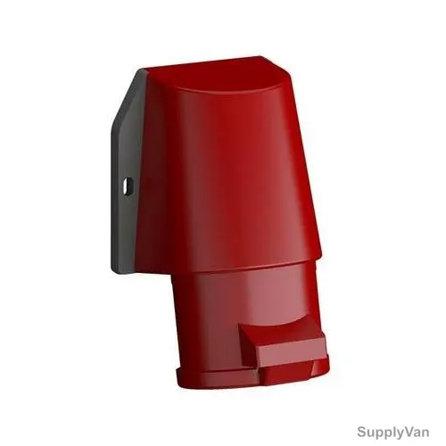 Abb Wall Mounted Inlet, 416BBS6, 346-415V, IP44, 16A, Red