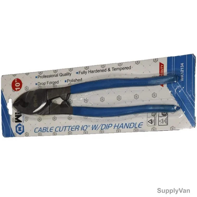 Wika Cable Cutter With Dip Handle, WK12134, Forged Steel, 10 Inch