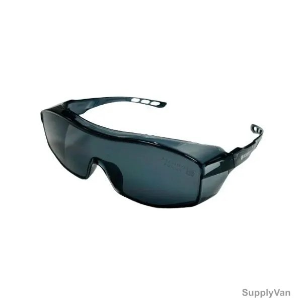 Scudo Safety Spectacle, G37, Vision X, Polycarbonate, Over Glass, Smoke Grey