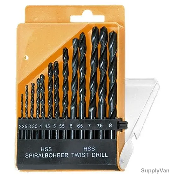 Sparta HSS Metal Drill Bit Set, 723355, Steel, 2-8MM, 13 Pcs/Set