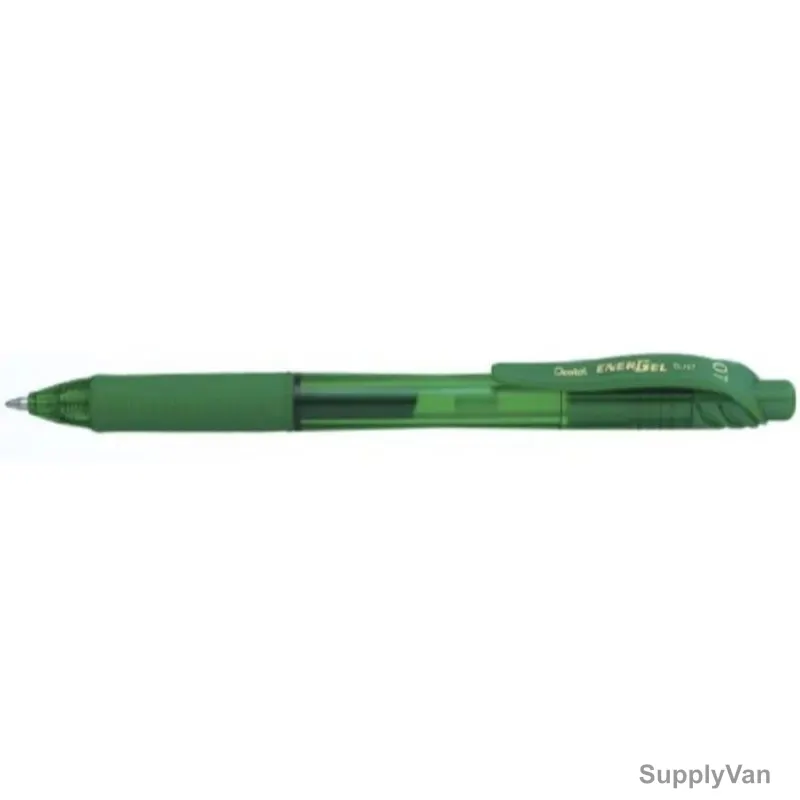 Pentel Energel Roller Gel Roller Pen, PE-BL27-DH, 0.7MM Tip, Green, 12 Pcs/Pack