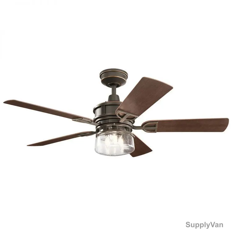 Kichler Ceiling Fan, KLF-LYNDON-52-OZ, Lyndon Patio, 5 Blade, 52 Inch, Olde Bronze