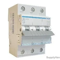 Hager Miniature Circuit Breaker, MU363A, 3P, Curve C, 63A