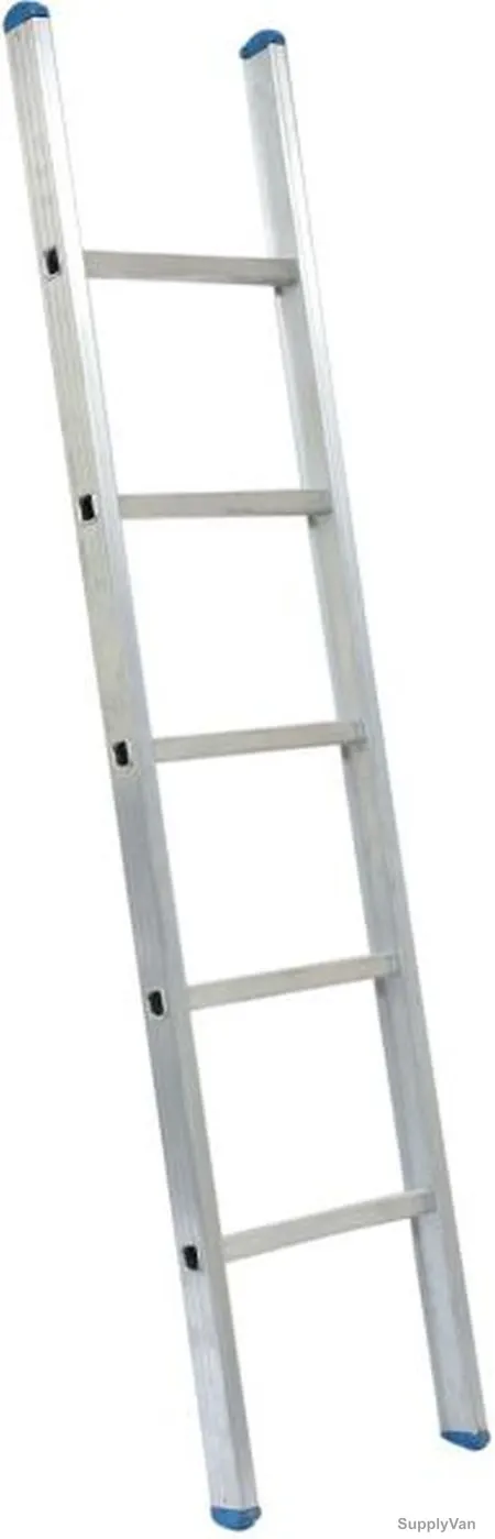 Dorfit Straight Ladder, Aluminium, 1 Side, 5 Steps, 1.8 Mtrs