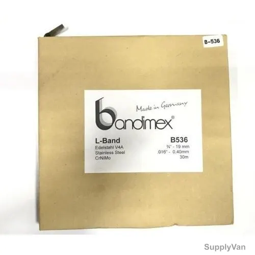 Bandimex Heavy Duty Clamping Band, B-536-A-4, Crinimo, 19MM x 30 Mtrs
