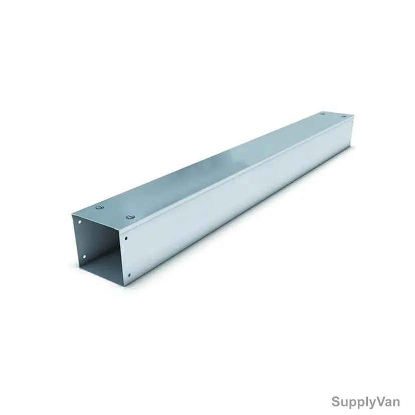Anbi Cable Trunking With Cover, Galvanized Iron, 0.7MM Thk, 50MM Height x 50MM Width x 3 Mtrs Length