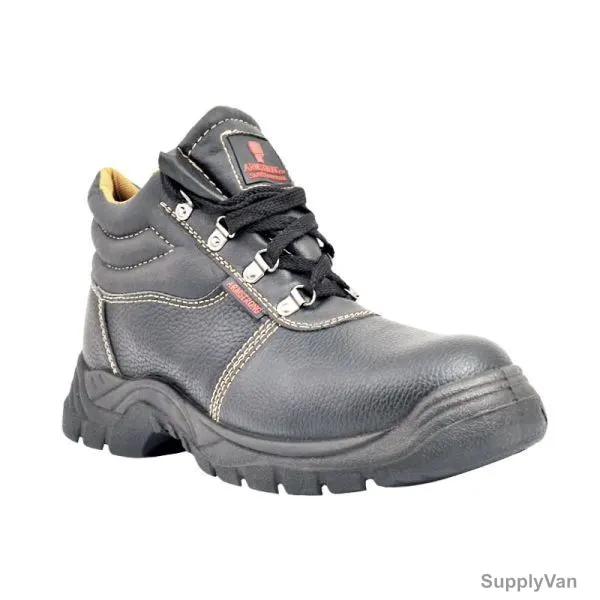 Armstrong Steel Toe Safety Shoe, AA, Size38, Black, High Ankle