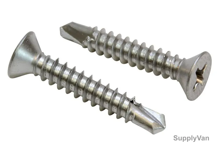 All Screw Fasteners Self Drilling Screw, Countersunk Head, M4.2 x 38MM, 1000 Pcs/Pack