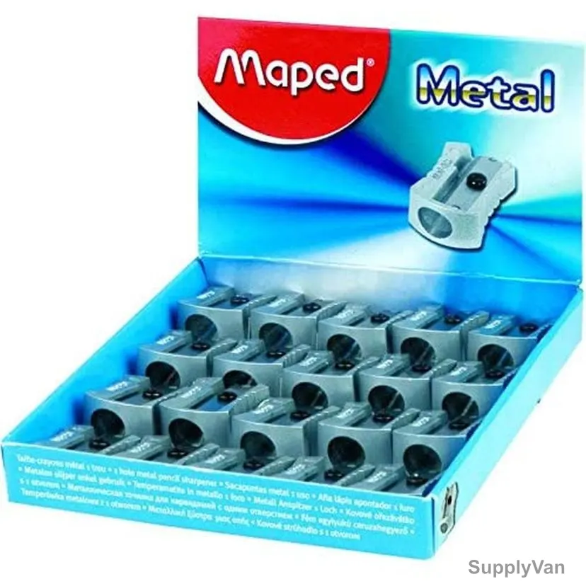 Maped Pencil Sharpener, MD-506600, Metal, Grey, 20 Pcs/Box