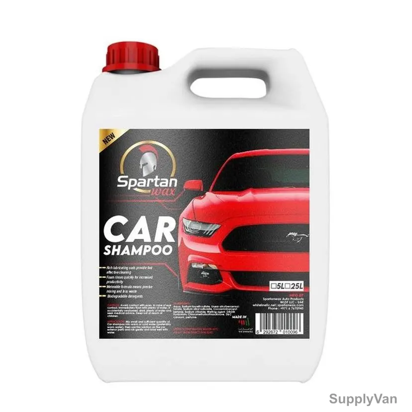 Spartanwax High Foam Car Shampoo, 5 Ltrs