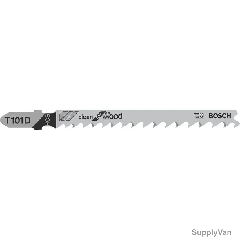 Bosch T 101 D Wood Jigsaw Blade, 2608630032, HCS, 100MM Length, 5 Pcs/Pack — image 1