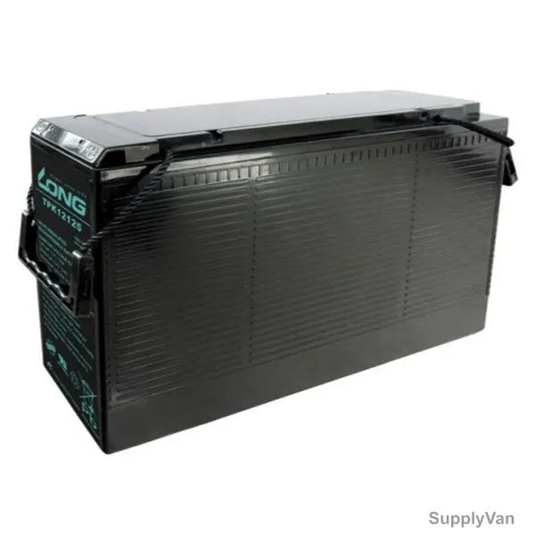 Long Rechargeable Sealed Lead Acid Battery, TPK12125, 12V, 125Ah/10 Hr