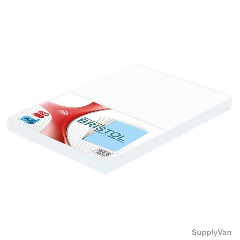 Fis Bristol Paper, FSBI240A4WH, A4, 240 GSM, 100 Sheets/Pack