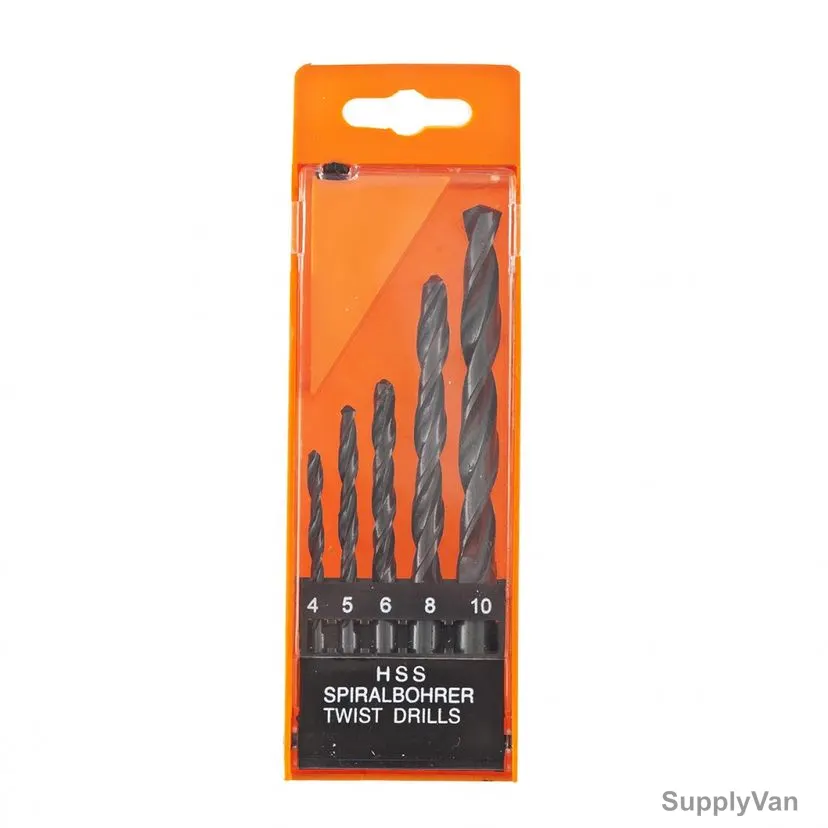 Sparta HSS Metal Drill Bit Set, 723105, Steel, 4-10MM, 5 Pcs/Set