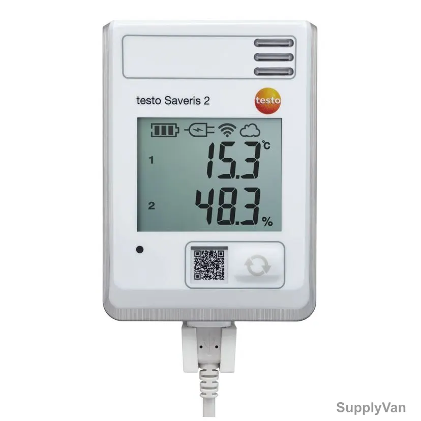 Testo Wi-Fi Temperature/Humidity Data Logger, Saveris-2-H1, -30 to 50 Deg.C — image 1
