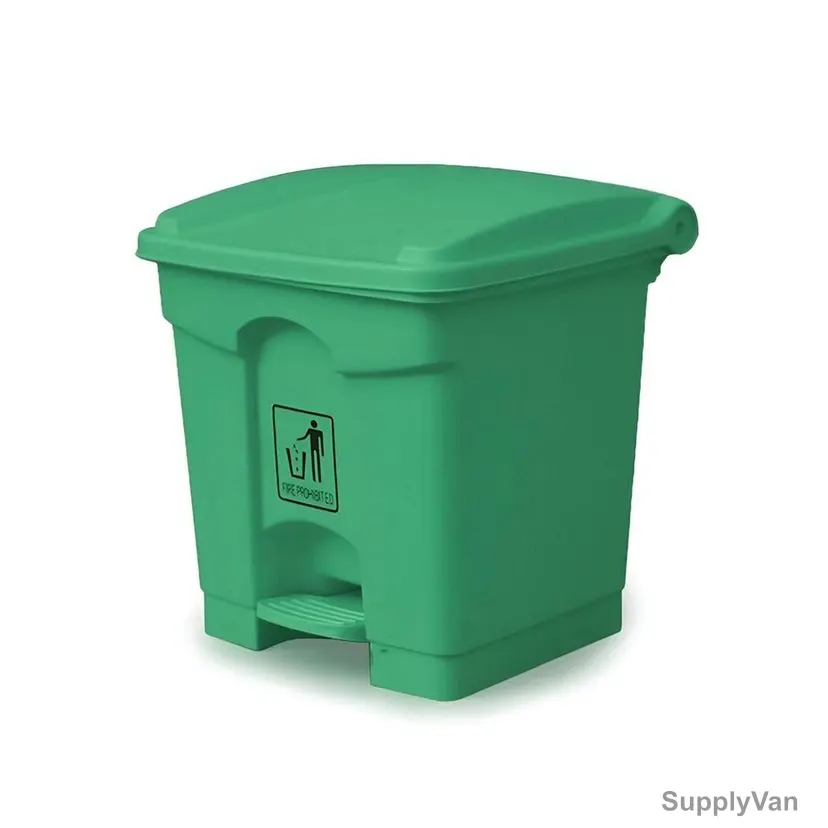 Akc Garbage Bin With Pedal, GC05E-30, Plastic, 30 Ltrs, Green