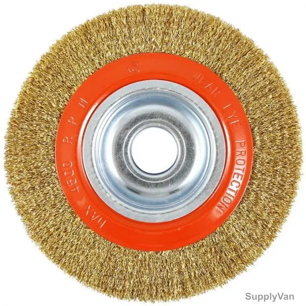 Hawk Wire Wheel Brush, 566062-3008, Crimped, 25x200MM