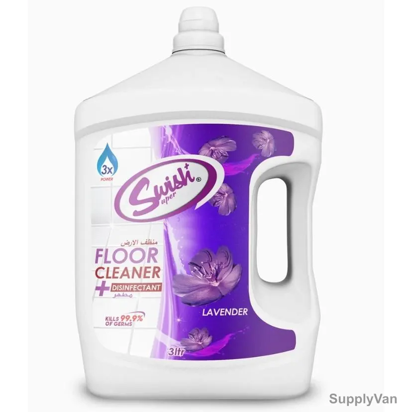 Swish Antibacterial Floor Cleaner, WSRL1L3, Lavender, 3 Ltrs