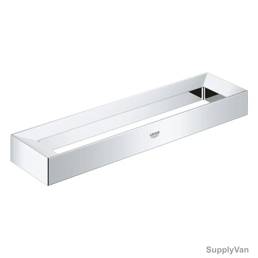 Grohe Wall Mounted Towel Ring, 40766000, Selection Cube, Metal, 250CM Length x 60CM Height, Starlight Chrome Finish