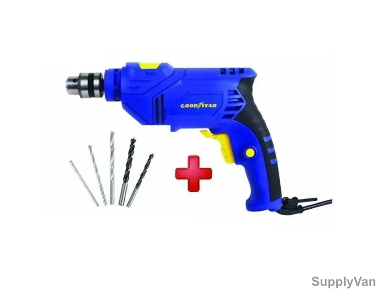 Goodyear Impact/Hammer Drill, GY-DI-200101-1, 600W, 3/8 Inch — image 1