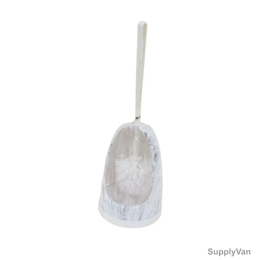 Akc Toilet Brush With Stand, TB07, Plastic, White