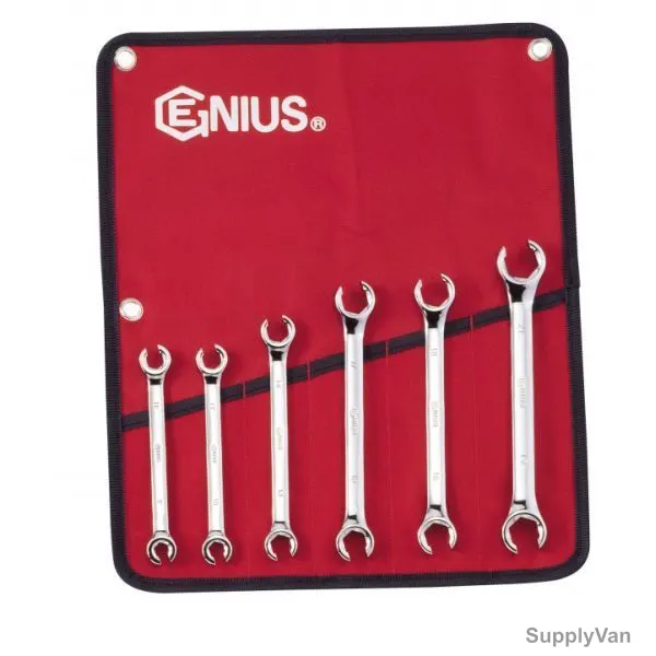 Genius Flare Nut Wrench Set, FN-006M, 6PCS — image 1