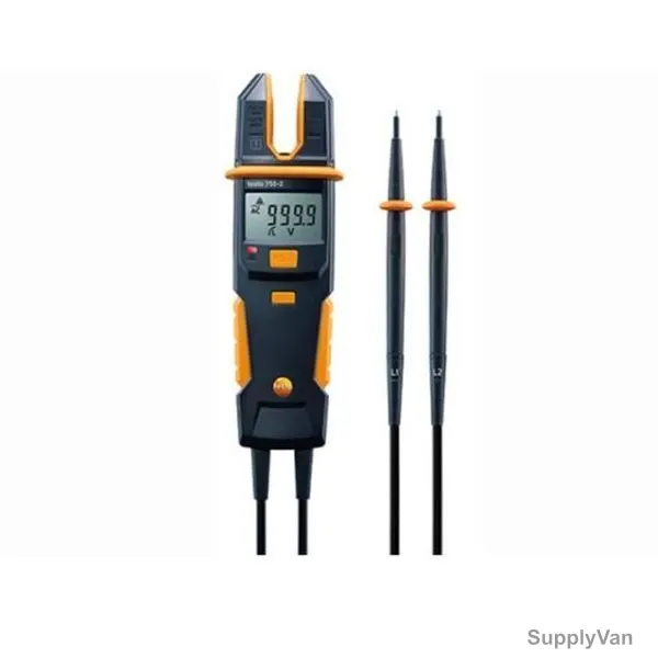 Testo Current and Voltage Tester, 755-2, 6 to 1000V/0.1V, 200A/0.1 A