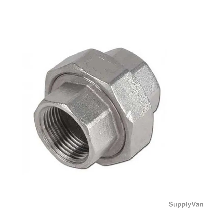Pipe Union, Galvanised Iron, 1 x 1/4 Inch