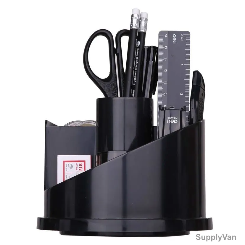 Deli Desk Organizer, 38251A, Black, 17 Pcs/Set — image 1