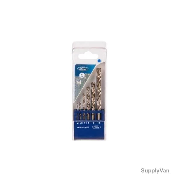 Ford HSS-CO Metal Drill Bit Set, FPTA-05-0090, Bronze, 6PCS