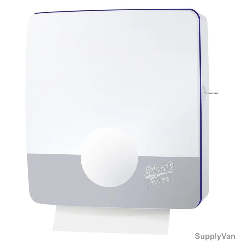 Selpak Pro Touch Z-Fold Towel Dispenser, 350MM Height x 320MM Width, White