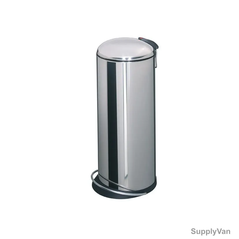 Hailo Pedal Waste Bin, HLO-0523-019, TopDesign L, 24 Litres, Silver